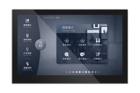 7寸全景屏智能面板:智能家居集中控制触摸屏