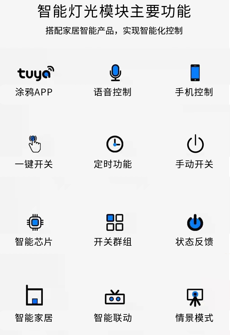 tuya涂鸦智能ZigBee智能照明模块手机远程控制定时遥控开关灯